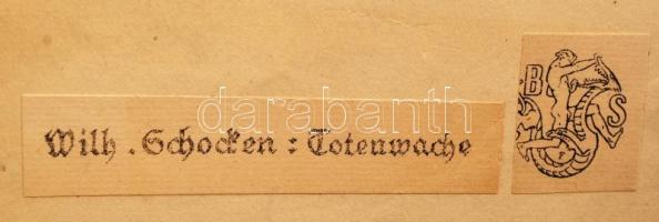 cca 1915 A Berliner Secession 3db expressionista litográfiája, jelzettek a dúcon: Wilhelm Schmocken:...