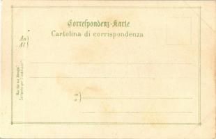 Dante, coat of arms, Italian patriotic propaganda, artist signed litho