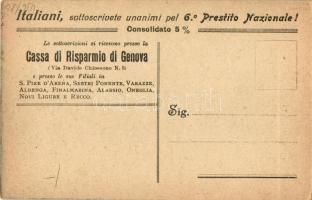 Italian cities; patriotic propaganda, litho