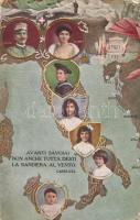 Avanti Savoia! F. Sborgi / Italian Royal family, patriotic propaganda