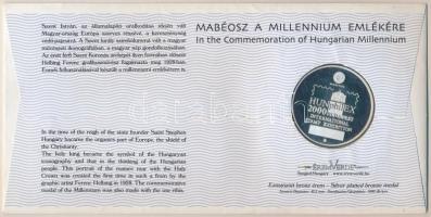 2000. MABÉOSZ sorszámozott érmés boríték "Az Államalapítás ezeréves emlékére - Szent István&quo...