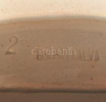 Bélapátfalvai születésnapi kulacs dugóval, kézzel festett, jelzett, apró lepattanásokkal, m:24 cm / ...