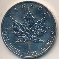 Kanada 1992. 5$ Ag "II. Erzsébet" (1oz/0.999) T:exP
Canada 1992. 5 Dollars Ag "Elizab...