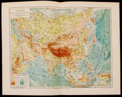 cca 1902-1909 3 db Ázsia térkép a Meyers-féle lexikonból, 24x30 cm /
cca 1902 3 maps (Asia) from the...