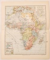 cca 1902-1909 4 db Afrika térkép a Meyers-féle lexikonból, 24x30 cm /
cca 1902 3 maps (Africa) from ...