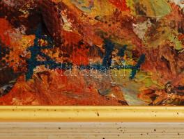 Beszedics Gábor (1957-): Vízparton. Akril, farost, jelzett, újszerű keretben, 23x17 cm