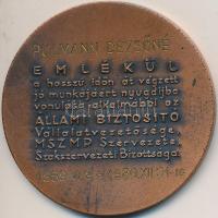 1980. "Állami Biztosító" Br emlékérem T:2