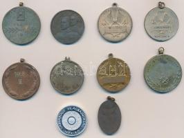 1947-1986. 10db vegyes labdarúgó díjérem, emlékérem T:2,2-,3,PP