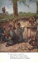 WWI K.u.K. praying soldiers s: H. Setkawicz