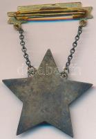 1952. "Sztahanovista igazolvány" + "Sztahanovista" zománcozott fém kitüntetés, t...