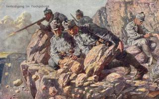 WWI military artillery at the High Alps, Rotes Kreuz, Kriegsfürsorgeamt Kriegshilfsbüro Nr. 231. s: Gustav Marr (EK)