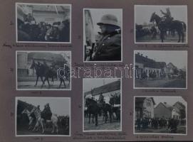 1938 A magyar csapatok bevonulása Párkányba és a csehek kivonulása. 24 db feliratozott fotó / 1938 H...