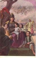 WWI Hungarian propaganda, Saint of the Widows and Orphans (EK)