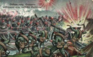 WWI Austro-Hungarian army attacking the Russian army (b)