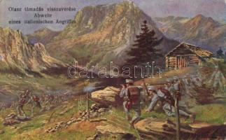 WWI Austro-Hungarian battle against the Italians s: F. Höllerer