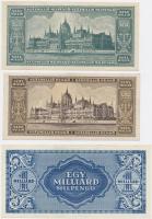 1946. 100.000.000P + 100.000.000MP + 1.000.000.000MP mindhárom hamis "Revíziónál igazolásul fel...