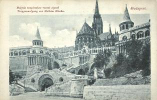 Budapest I. Mátyás templomhoz vezető lépcső, Divald