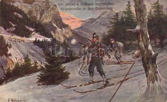 WWI Austro-Hungarian Ski outpost in the Dolomites s: F. Höllerer (EK)