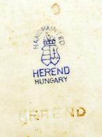 Herendi porcelán tálka, "A Balatonvidék nevezetessége: Herend, alapítva 1839. Látogatókat szíve...