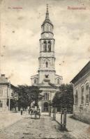 Rimaszombat, Evangélikus templom, Lévai Izsó kiadása / Evangelical church (EK)