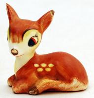 Walt-Disney,Goebel német kerámia Bambi, lepattanásokkal, jelzett, m: 5x6cm