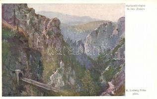 Mariazellerbahn In den Zinken, B.K.W.I. Serie 226/1. s: K. Ludwig Prinz