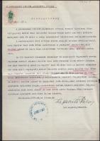 1939 Jánoshalma az izraelita kerületi anyakönyvi hivatal bizonyítványa Lefkovics Béla anyakönyvvezető rabbi aláírásával