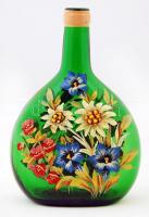 Osztrák, kézzel festett üveg,m:21cm