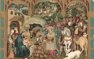 28 db RÉGI motívumlap sok lithoval; művész, vallás / 28 old motive cards with many lithos; art, reli...