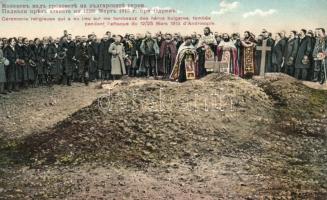Edirne, Adrianople; religious ceremony for the Bulgarian heroes of the battle of Adrianople, Balkan War