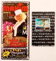 cca 1980 Maxim leporello, Poster - reklám - leporello, 2 db érdekes szocreál reklámnyomtatvány