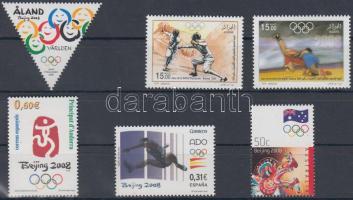 Nyári Olimpiai Játékok, Peking 6 klf bélyeg Summer Olympic Games, Beijing 6 diff stamps