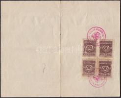 Somogyi Szilveszter (1872-1934) szegedi polgármester (1915-1934) autográf aláírása 1923. évi, külföl...