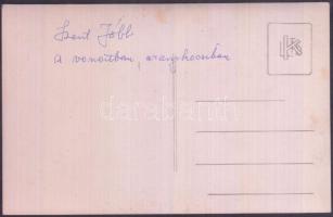1938 Szent Jobb az Aranyvonatban, fotólap, hátoldalán feliratozva, 9x14 cm
