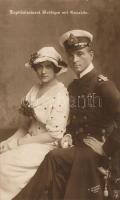 Otto Weddigen with his wife, Otto Weddigen korvettkapitány feleségével