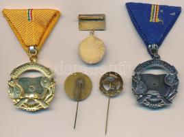 1949. "Alapfokú Röplabda Bajnokság" zománcozott fém kitűző + ~1960-1970. "A Haza Szol...
