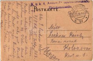 1915 K.u.K. 17. Korps / WWI K.u.K. military postcard, artist signed