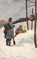 WWI K.u.K. soldiers at christmas s: Benesch