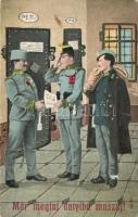 Már megint dutyiba muszáj! / Hungarian WWI military humorous card