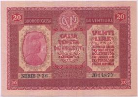 Olaszország/Velence/osztrák-magyar megszállás 1918. 20L T:II-
Italy/Venice/Austro-Hungarian occupati...