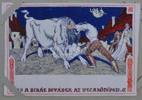 102 db RÉGI motívumlap, egy képeslapalbummal; művész, vallás, gyerek, üdvözlő, folklór / 102 old mot...