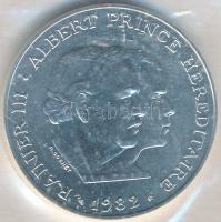 Monaco 1982. 100Fr Ag "III. Rainier, II. Albert monacói herceg törvényes örökös" T:BU
Mona...