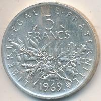 Franciaország 1969. 5Fr Ag T:2
France 1969. 5 Francs Ag C:XF
Krause KM# 926