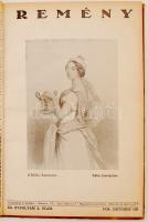 1934-35 Remény 9 száma,  1934. októbertől 1935. júniusig egybekötve. Felelős szerkesztő és kiadó dr....