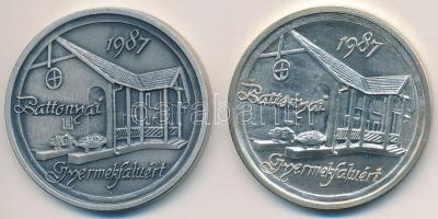 Bogár Lívia (1957-) 1987. "Keszthelyi Éremgyűjtő Csoport SOS / Battonyai Gyermekfaluért" A...