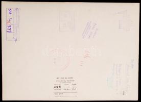 Medgyesi László (Kecskemét): Abend am Fluss, feliratozott vintage fotóművészeti alkotás a szerző hag...