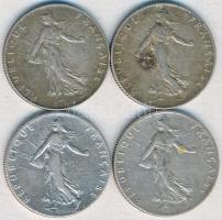 Franciaország / Modern Köztársaság 1913-1916. 50c Ag (4x) klf évszám T:2,2-
France / Modern Republic...