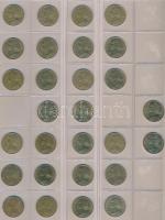 Franciaország ~410db-os vegyes fémpénz gyűjtemény 3db "Half Penny" feliratú érmetartó albu...