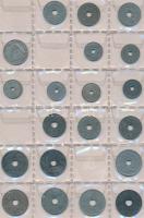 Vegyes ~180db-os finn, francia és svájci fémpénz gyűjtemény érmetartó albumokban és berakólapokon T:...