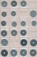 Vegyes ~180db-os finn, francia és svájci fémpénz gyűjtemény érmetartó albumokban és berakólapokon T:...